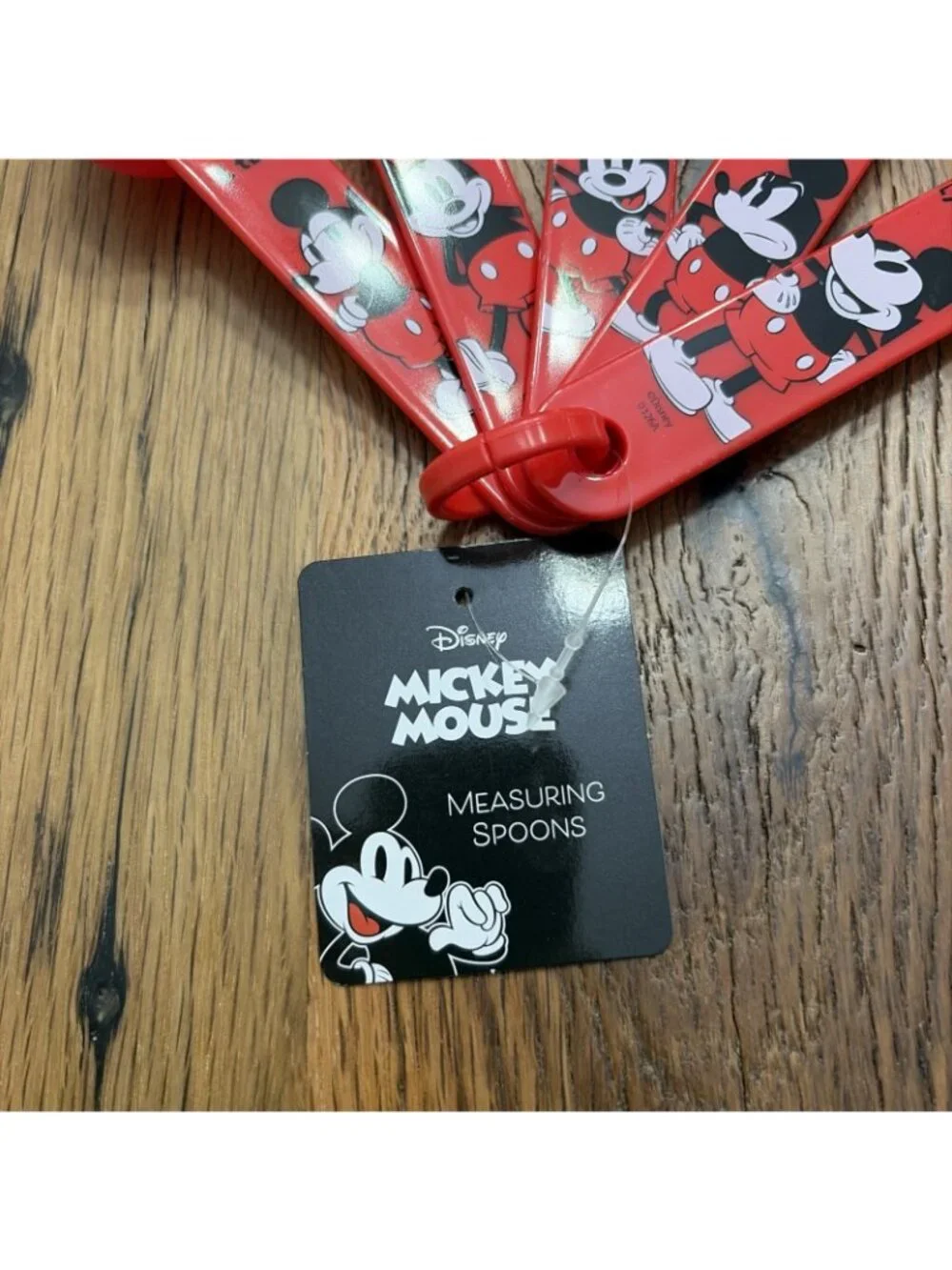 Disney Mickey House Measuring Spoon Set New Red Cartoon Kitchen